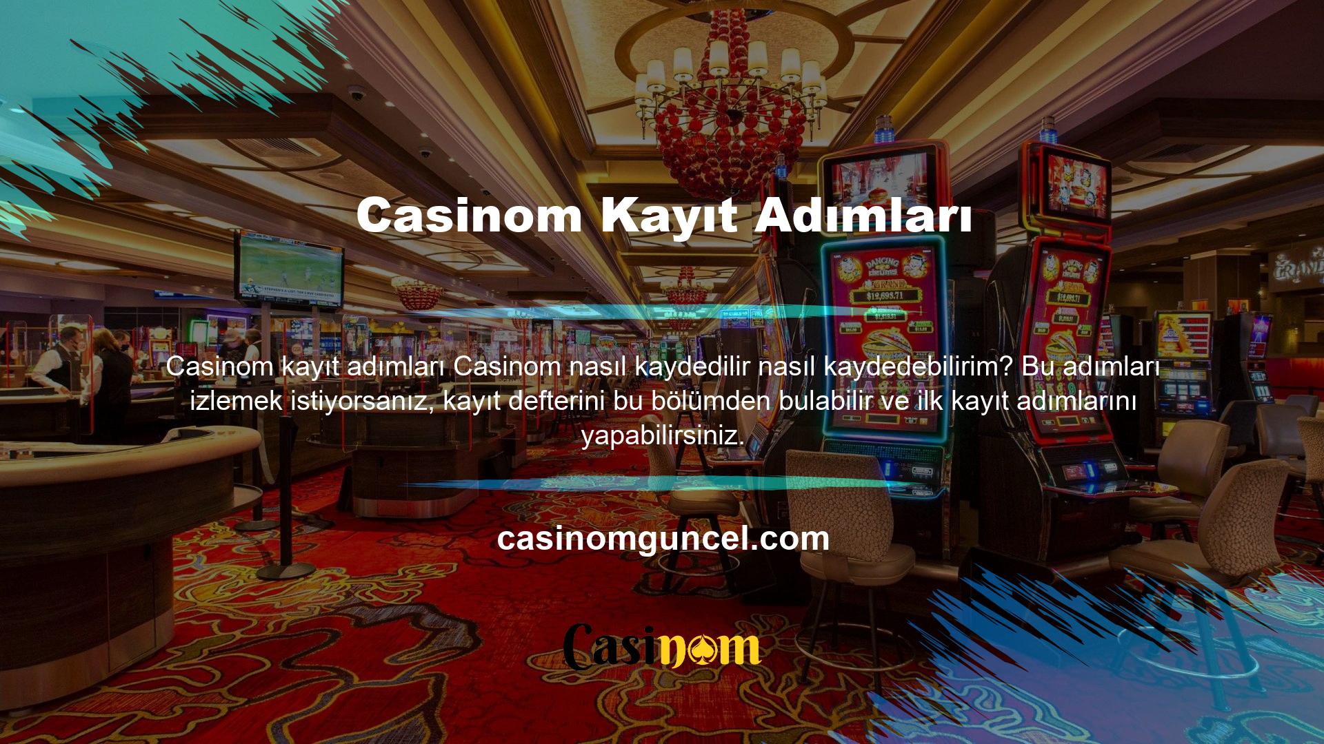 Casinom Kayıtın ilk adımı, adınızı ve e -posta adresinizi girmektir